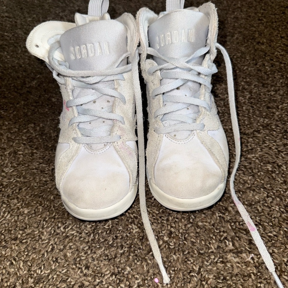 Jordan Kids grey High-Top Sneakers